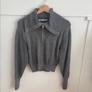 Zara Charcoal Cowl Neck Sweater